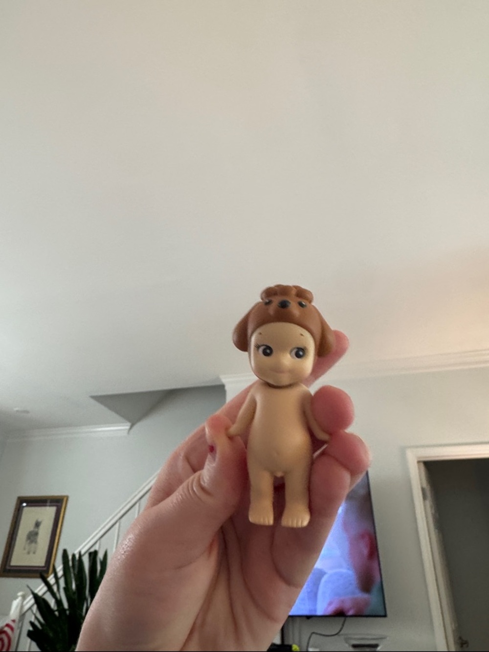 Cute Brown Mini Doll Figurine - Kids Toy